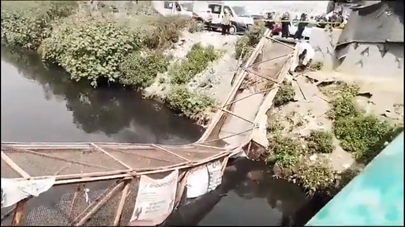 VIDEO: Se desploma puente entre Nezahualcóyotl y Chimalhuacán dejando decenas heridos