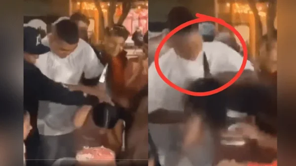 VIDEO: Cumpleañera le pica el ojo a invitado con un cuchillo y lo deja tuerto