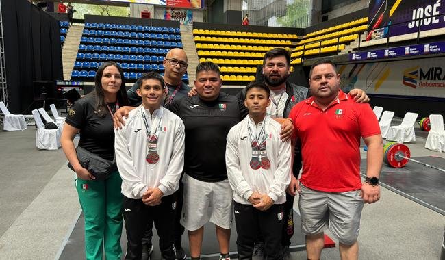 Con 12 medallas, México domina primera jornada en Panamericano de Halterofilia