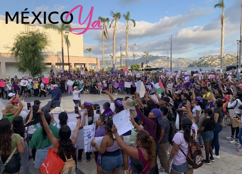 Miles de mujeres marcharon en Acapulco conmemorando el Día ...
