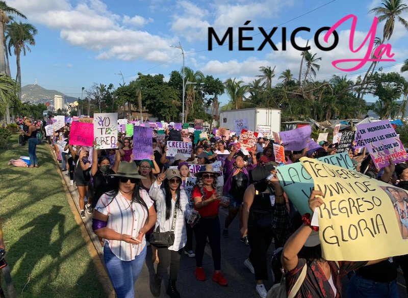 Miles de mujeres marcharon en Acapulco conmemorando el Día ...