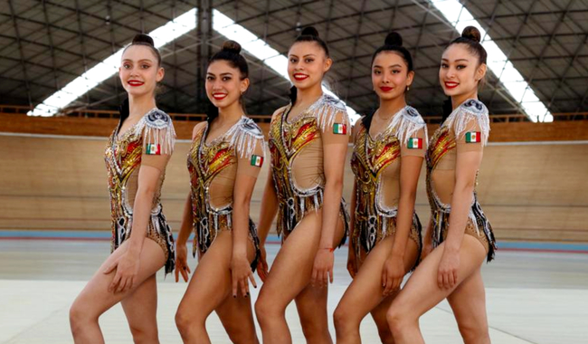Equipo mexicano de gimnasia rítmica sube al Olimpo en Grecia