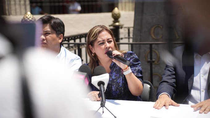 Lucy Meza y dirigentes políticos se pronuncian fuerte y claro: "En Morelos la democracia está bajo amenaza"
