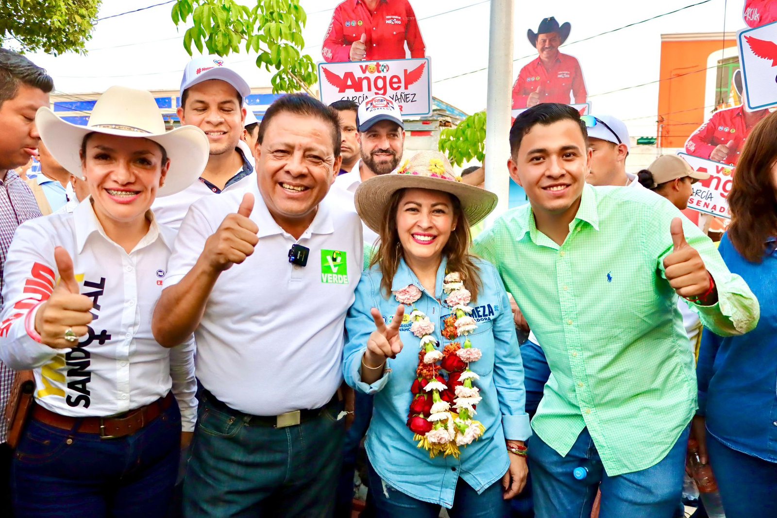 Caminan el PT y PVEM de la coalición de Morena con Lucy Meza rumbo al 2 de junio