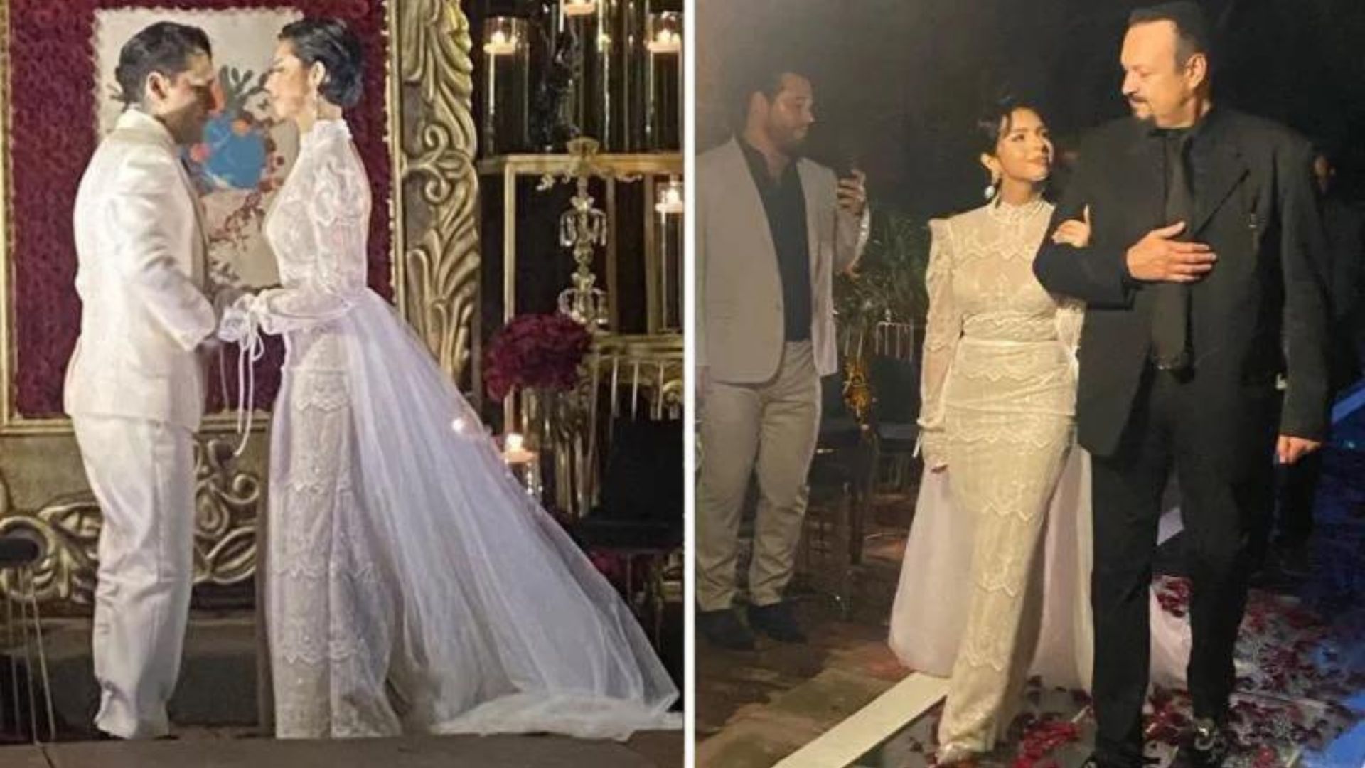 ¿Cuánto costó el elegante vestido de novia de Ángela Aguilar en su boda con Christian Nodal?