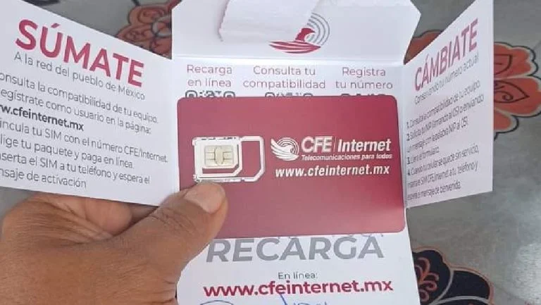 Amplían fecha de entrega del chip de CFE para tener internet gratis