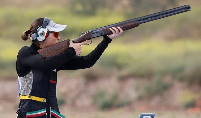 Gabriela Rodríguez en el top 5, al inicio del skeet femenil en París 2024