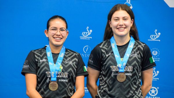 Arantxa Cossío y Clio Bárcenas logran bronce en Panamericano de Tenis de Mesa