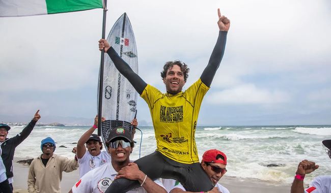 Sebastián Williams se proclama campeón en los Juegos Panamericanos de Surf en Perú