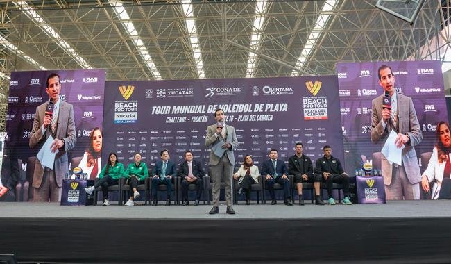 Presenta CONADE Tour Mundial de Voleibol de Playa México 2025