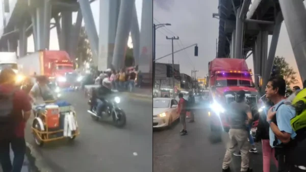 Tráiler atropella y mata a una mujer avenida Tláhuac; pequeña niña sobrevive al accidente