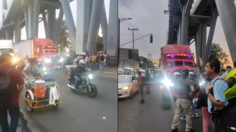 Tráiler atropella y mata a una mujer avenida Tláhuac; pequeña niña sobrevive al accidente