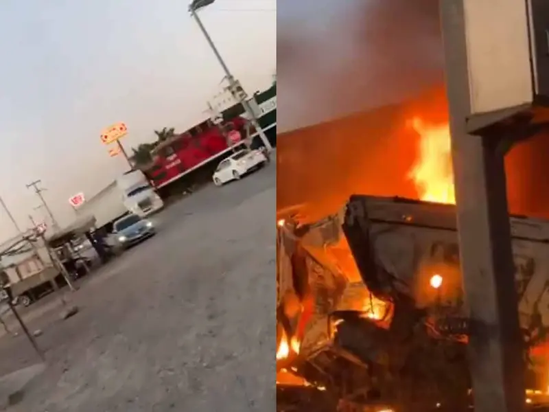 VIDEO: Tren embiste tráiler en Guasave, causa explosión y deja al conductor entre la vida y la muerte