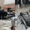 Conductora que cayó en Plaza Lilas se encuentra en coma inducido; PC evaluará instalaciones