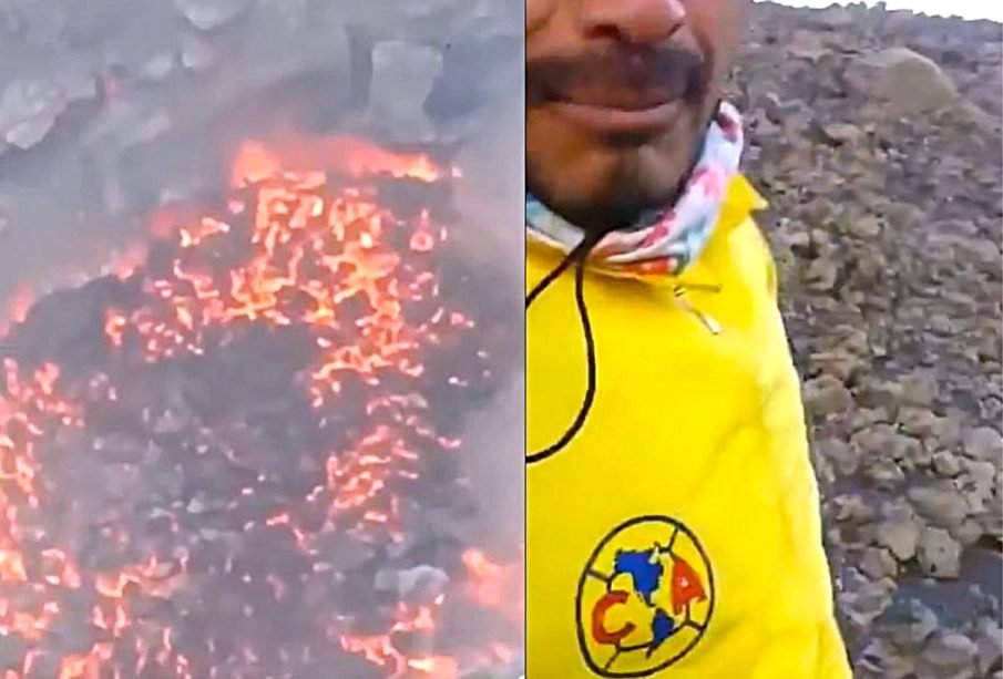 Americanistas causan polémica tras subir al cráter del volcán Popocatépetl (VIDEO)