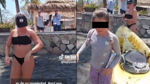 Extranjera corre y agrede a mexicanos, incluida una niña, de playa en Manzanillo