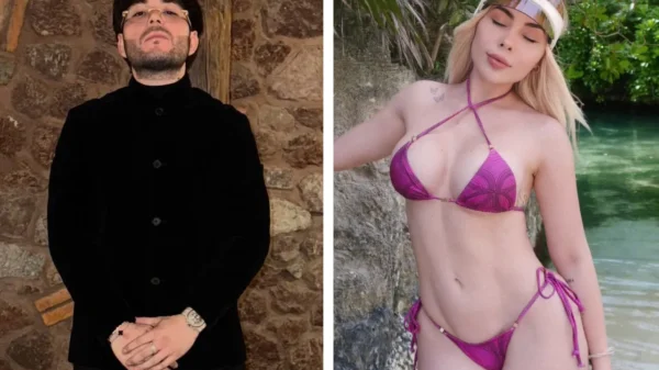 Tito Doble P le echa descarado piropo a la ex de Santa Fe Klan