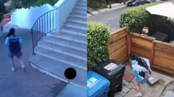 Garaban a repartidora de Amazon defecando en residencias luego de realizar entregas en Los Ángeles