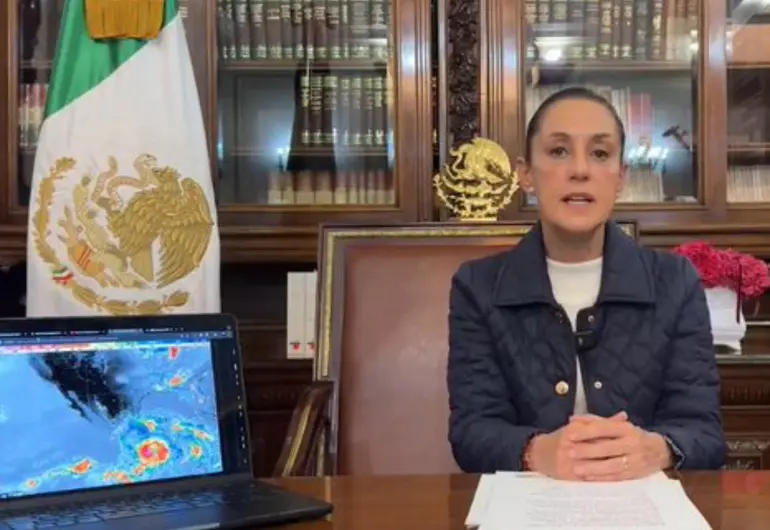 'Manténganse juntos y mantengan la calma’, pide Sheinbaum a población ante llegada de ‘Erick’