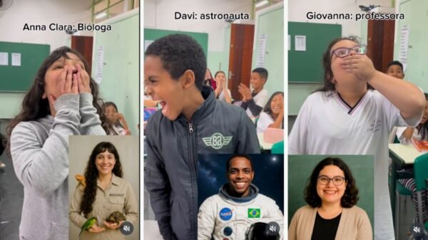 Docente brasileña crea retratos con IA de sus alumnos como profesionales del futuro