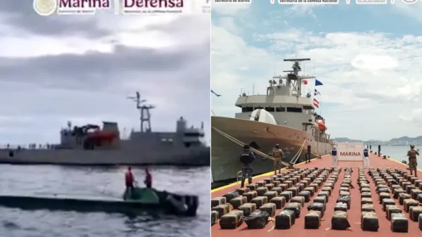 Hallan submarino con más de 3 toneladas de cocaína en costas de Guerrero