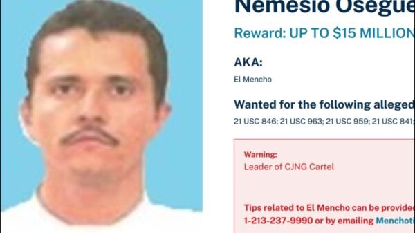 EU va contra el “Mencho” y al presunto asesino de la influencer Valeria Márquez