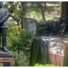Cae escultura de Felipe Calderón en Los Pinos… fue un árbol de 20 metros