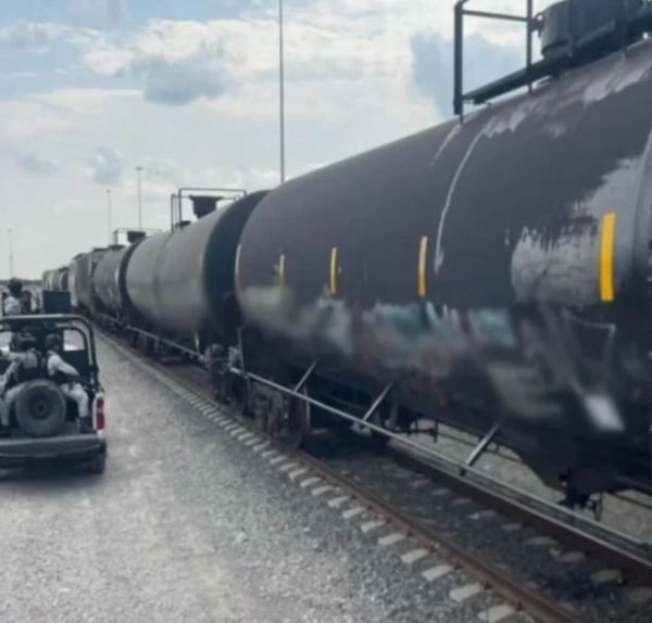 Confiscan más de 2 millones de litros de diésel en aduana ferroviaria de Matamoros
