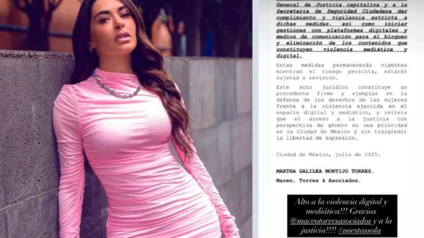 Galilea Montijo logra medidas de protección contra Javier Ceriani