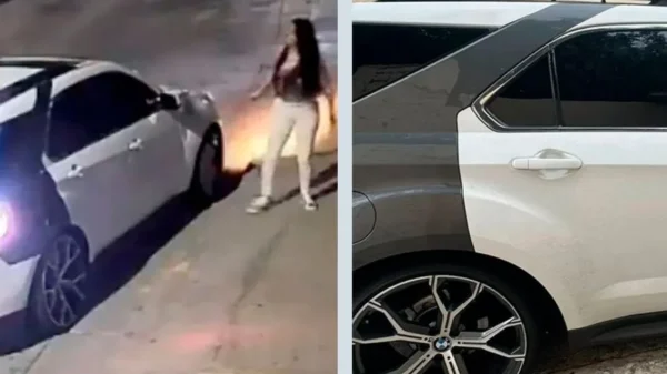 Hallan camioneta del agresor de Carla; sigue prófugo