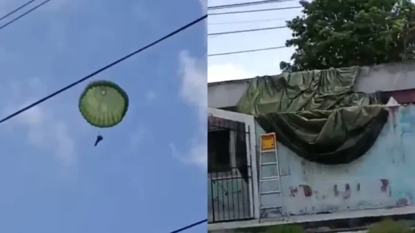 Video: Paracaidista de la Semar sufre accidente