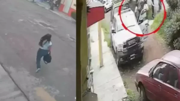 Asaltante es atropellado mientras huía tras golpear a una mujer en Puebla (VIDEO)