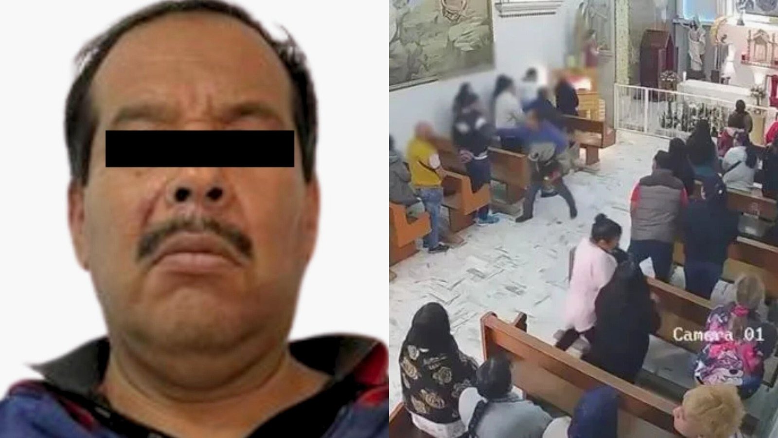 Hombre intenta acuchillar a otro en plena misa y es sometido por un feligrés