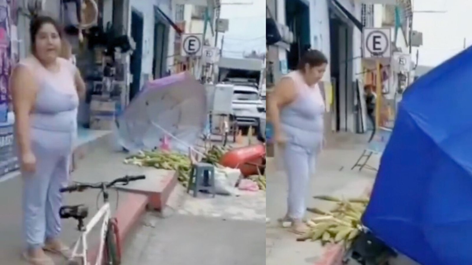 ¿Quién es “Lady Elotes”? Mujer derriba puesto ambulante en Veracruz y se vuelve viral