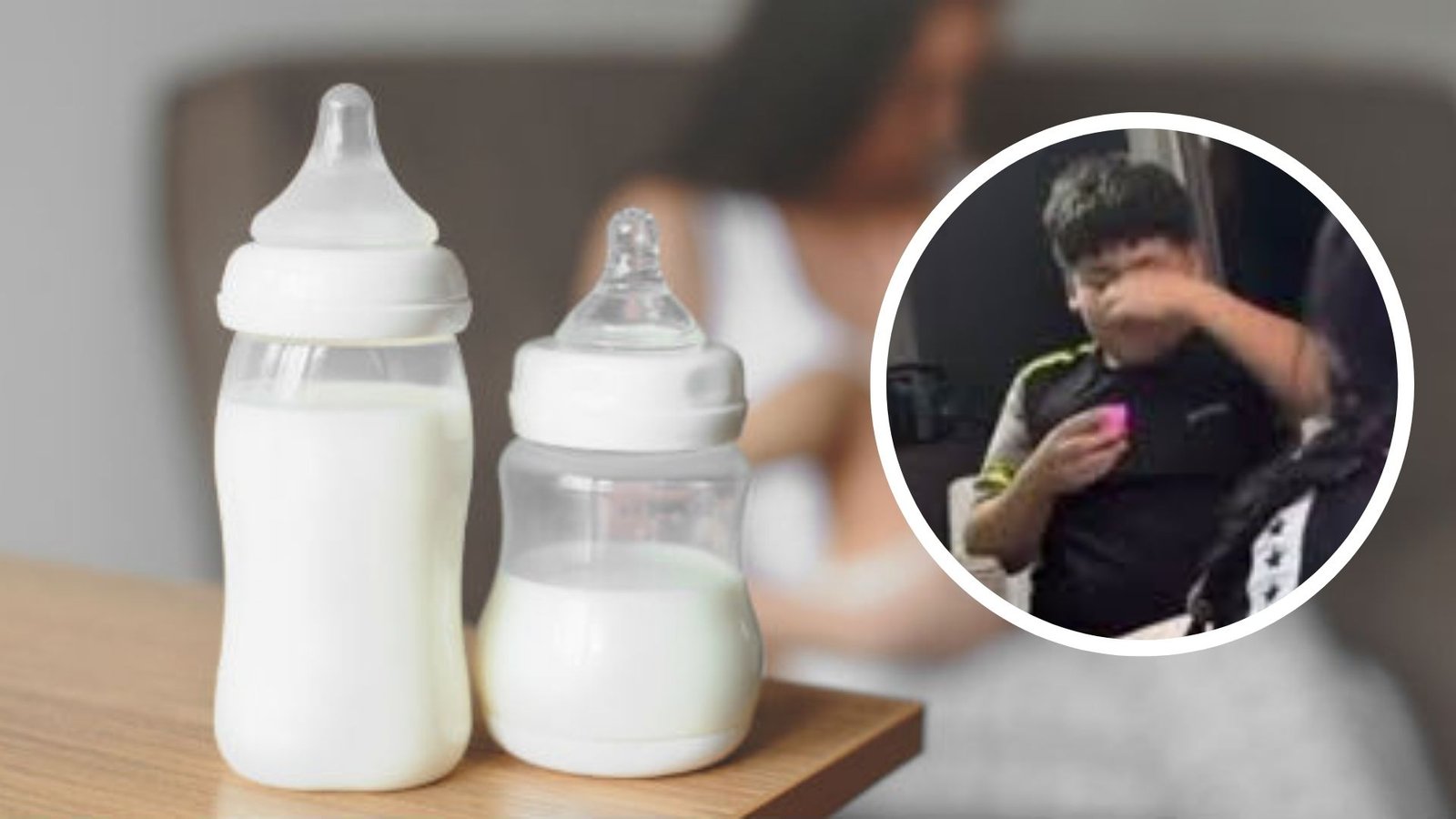 Joven bebe shot de leche materna por 500 pesos y termina escupiéndola frente a todos