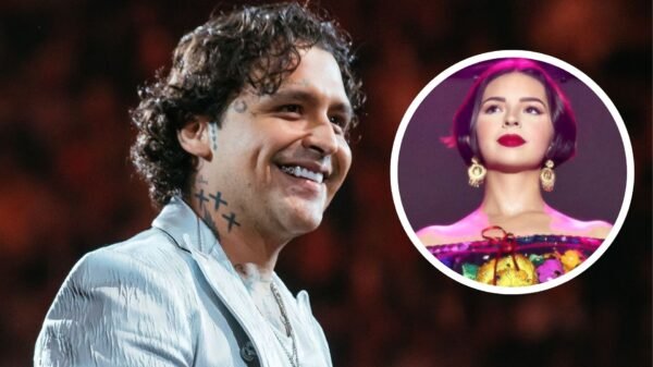 ¿Ignoró a Ángela? Aseguran que Nodal pasa de largo frente a su esposa en pleno concierto
