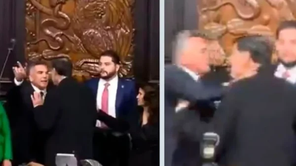 Noroña y 'Alito' Moreno se enfrentan tras sesión del Senado