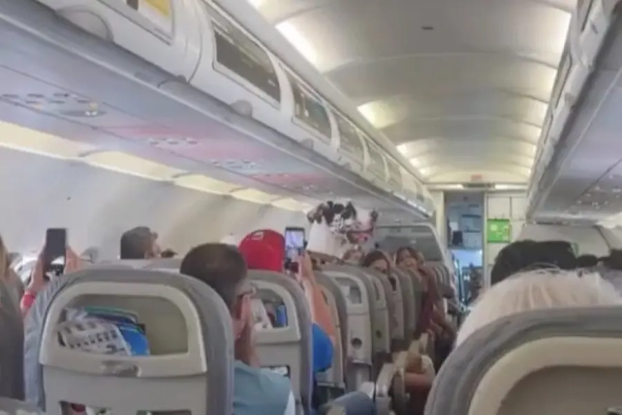 Graban a pasajero muy “Perrón” en vuelo a Puerto Vallarta (VIDEO)