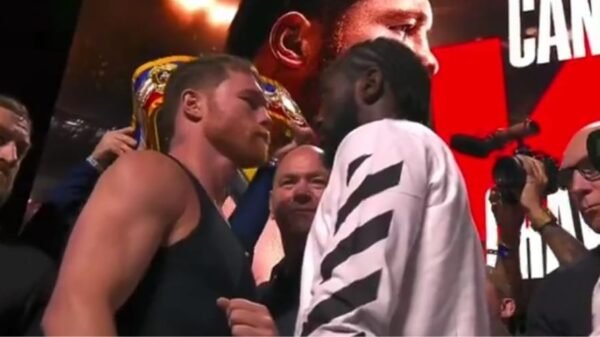 ¡Electrizante! “Canelo” Álvarez y Terence Crawford protagonizan cara a cara en Las Vegas