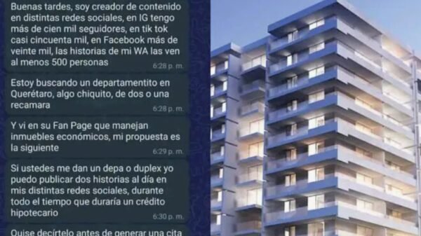 Influencer en Querétaro propone pagar departamento con contenido en redes sociales