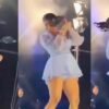 Dron se estrella en el rostro de cantante Susana Alvarado durante concierto en vivo