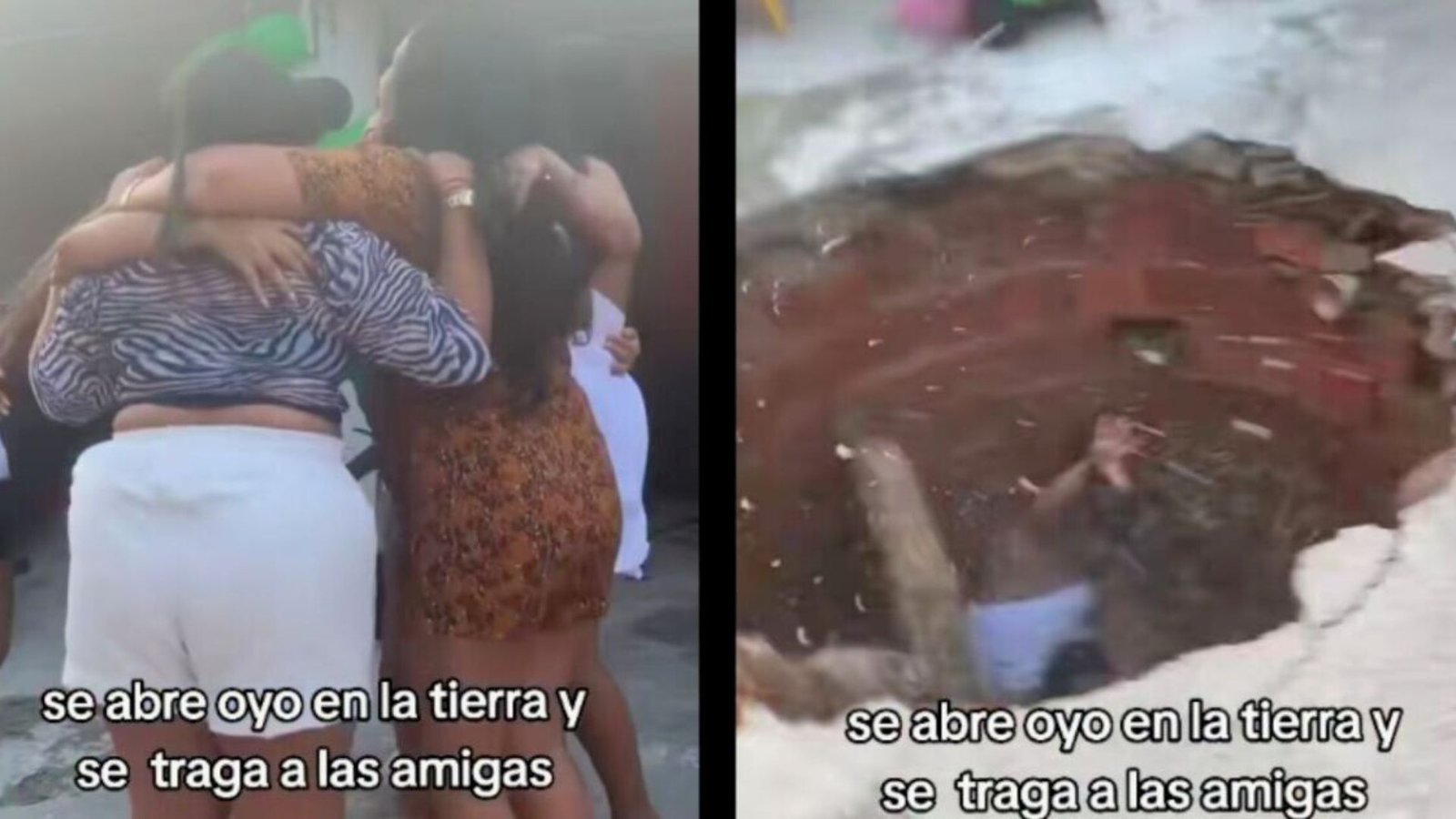 Video: cinco mujeres caen en un pozo durante una fiesta en Brasil