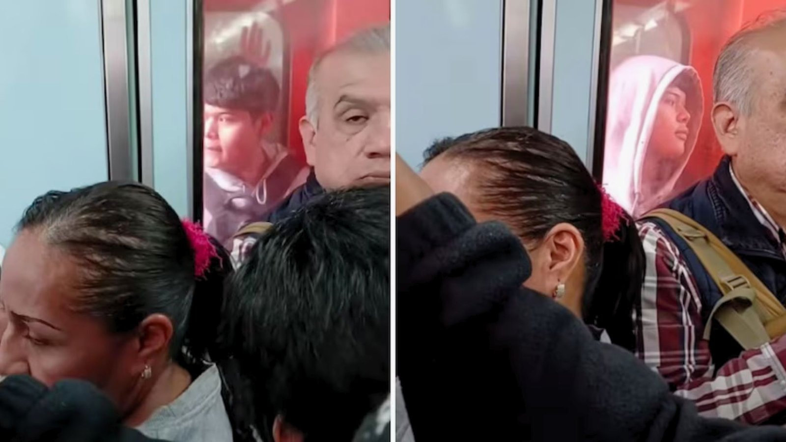 Captan a joven viajando entre vagones del Metro; quería llegar a tiempo a la escuela