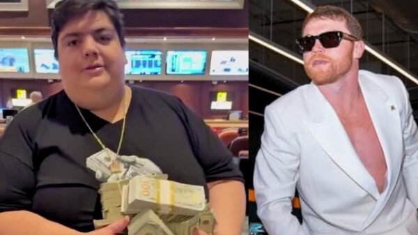 Influencer pierde 2 millones de pesos en apuesta tras derrota del Canelo