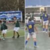Jugadores y aficionados protagonizan brutal pelea en liga amateur de Guadalajara