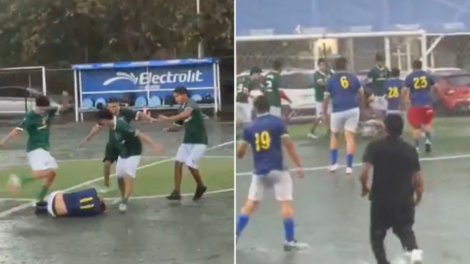 Jugadores y aficionados protagonizan brutal pelea en liga amateur de Guadalajara