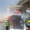 Volcadura de pipa en Iztapalapa, por exceso de velocidad: Fiscalía