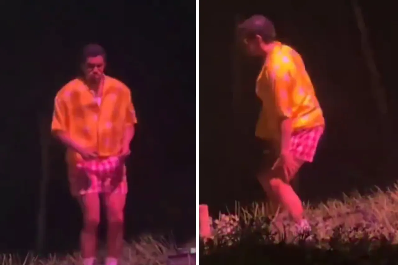 Bad Bunny se lesiona la rodilla en pleno concierto (VIDEO)