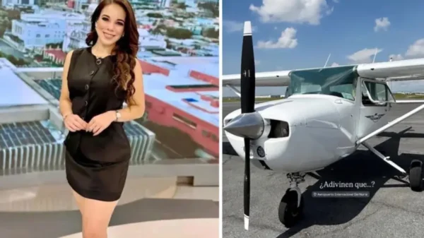 Muere en accidente de avión Débora Estrella, conductora del Canal 6