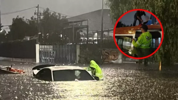 Video de inundación en Calzada Ignacio Zaragoza: Línea A del Metro colapsa tras lluvia en CDMX